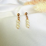 Load image into Gallery viewer, Trio Pearl Earrings
