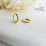 Load image into Gallery viewer, Cubic Zirconia Hoops

