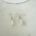 Load image into Gallery viewer, Trio Pearl Earrings
