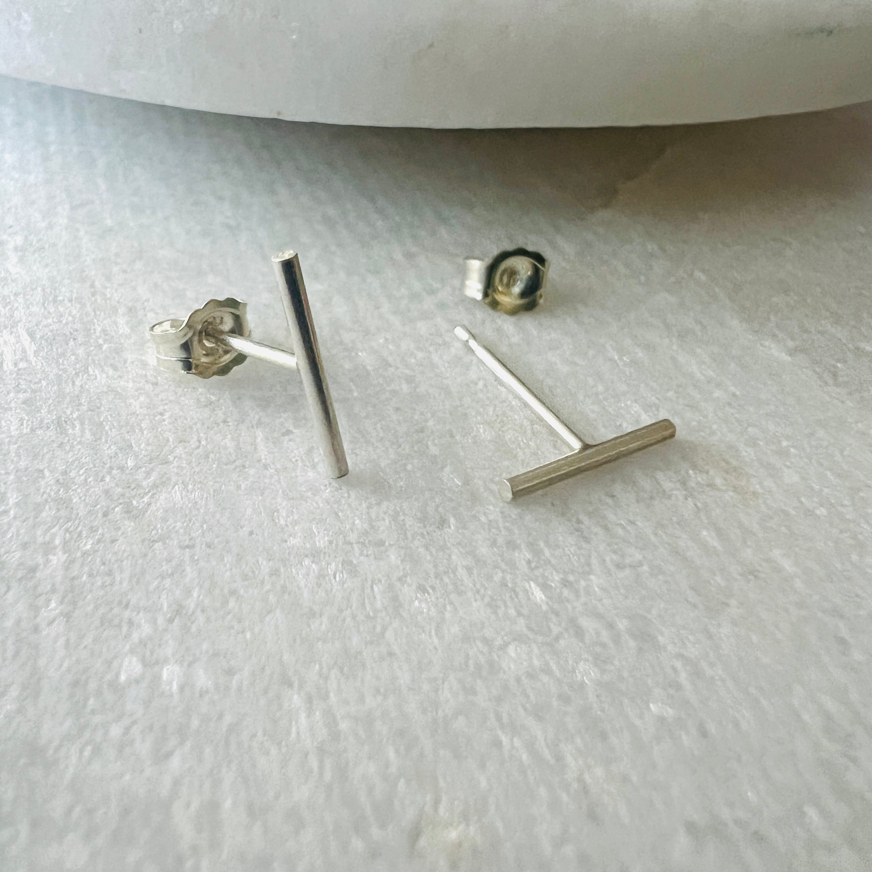 Bar Stud Earrings