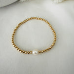 Load image into Gallery viewer, Bead Pearl Bracelet
