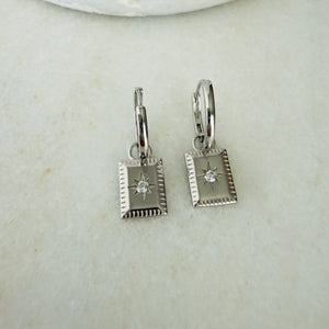 Star Dangle Hoops