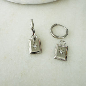 Star Dangle Hoops