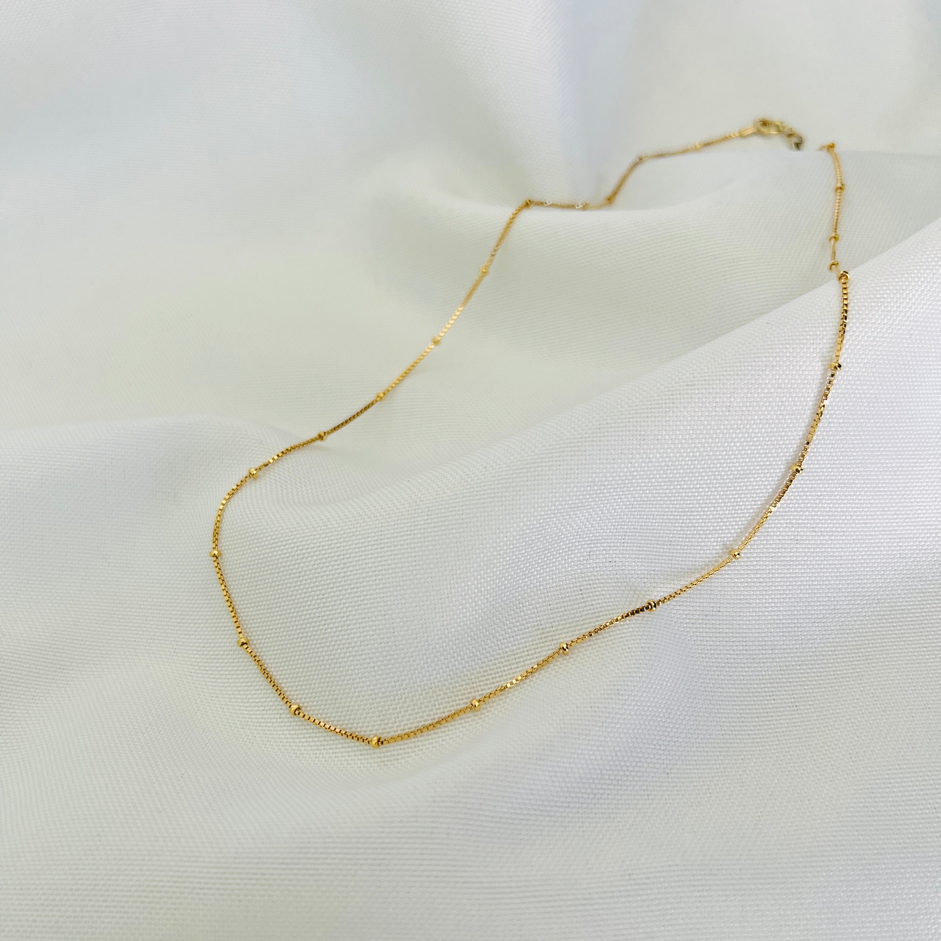 Ball Box Chain Gold 