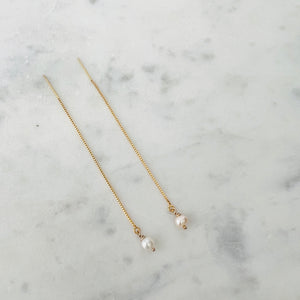 Pearl Thread Earrings