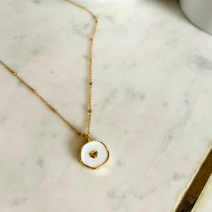 Heart Enamel Necklace